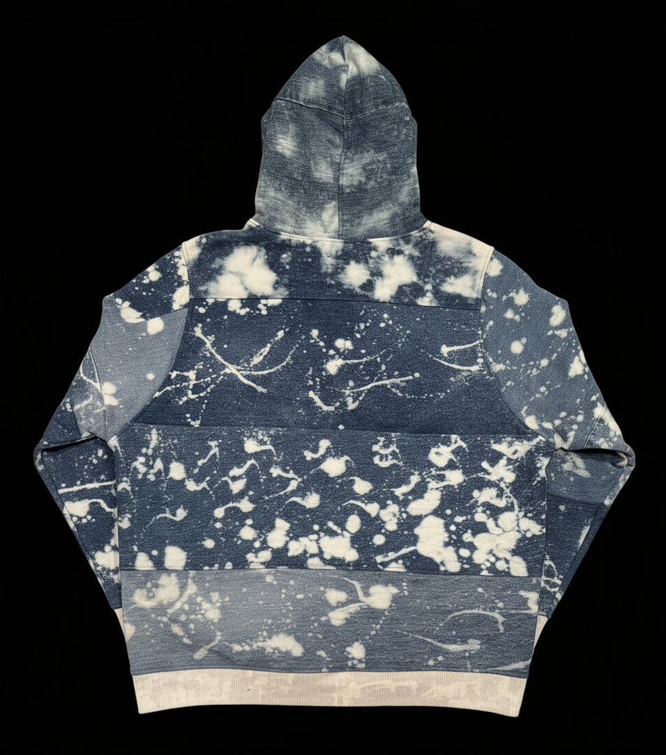 Third Supply Upcycled Bleached Denim Jacket