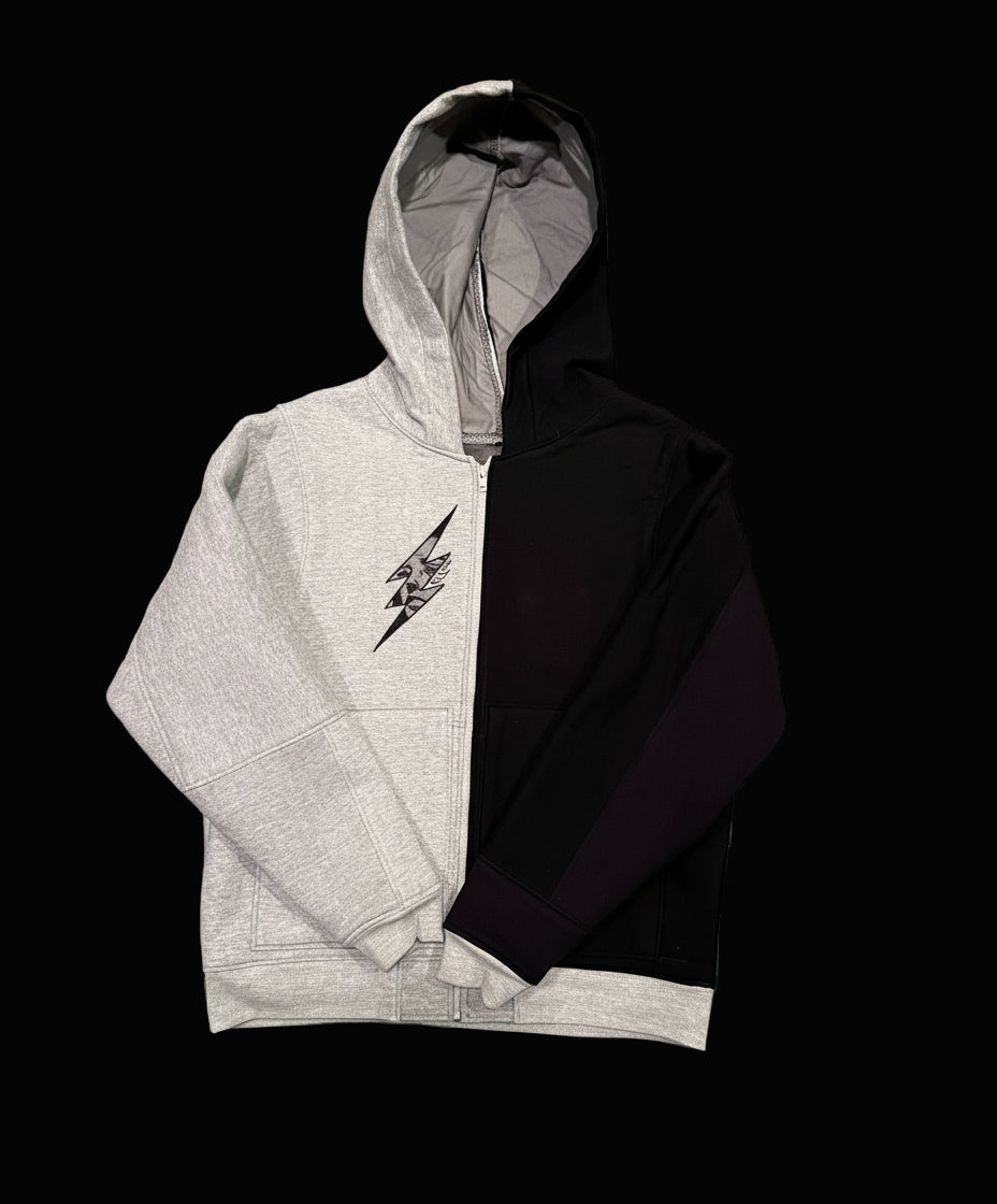 Third Supply Upcycled Black and Grey Scrap Jacket