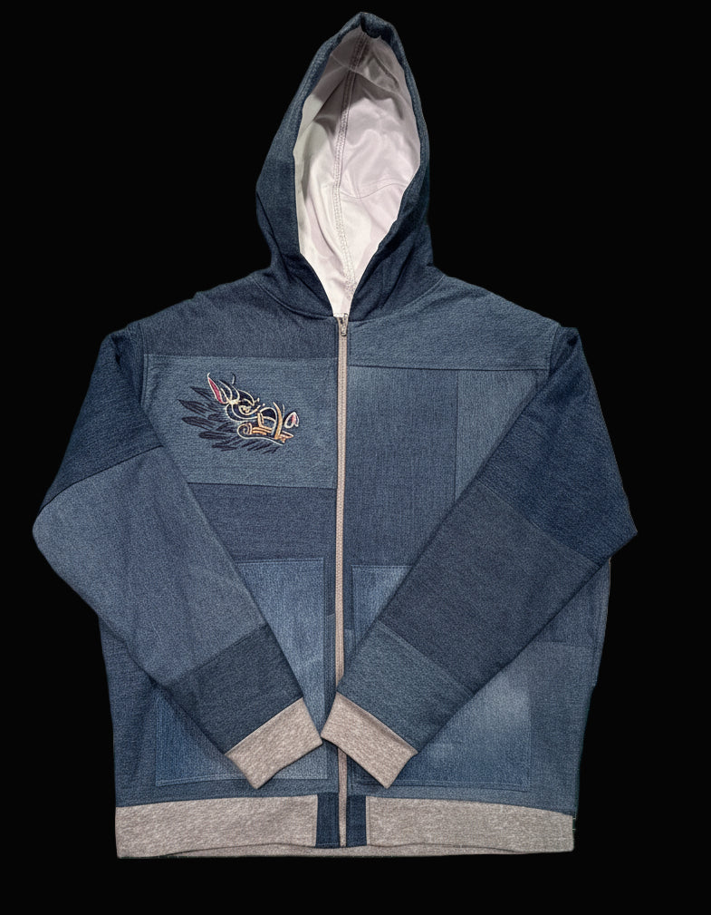 Third Supply Boars Head Denim Scrap Jacket