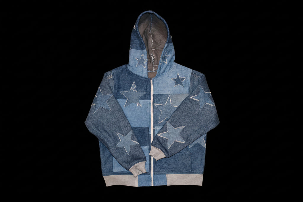 Third Supply Star Denim Upcycled Jacket